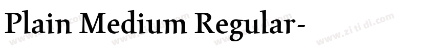 Plain Medium Regular字体转换
